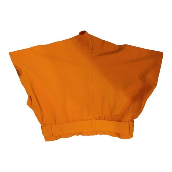 Nine West Orange Paper Bag Belted Shorts Size XXL - Picture 4 of 6